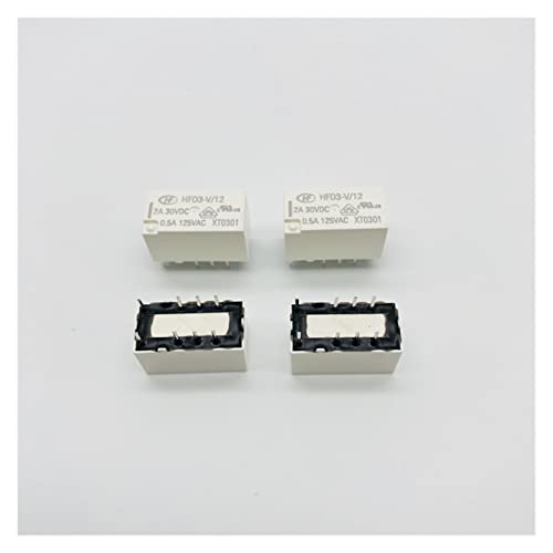 Relais de signal miniature HFD3-V à commutation précise 0.5A 8PIN double conversion