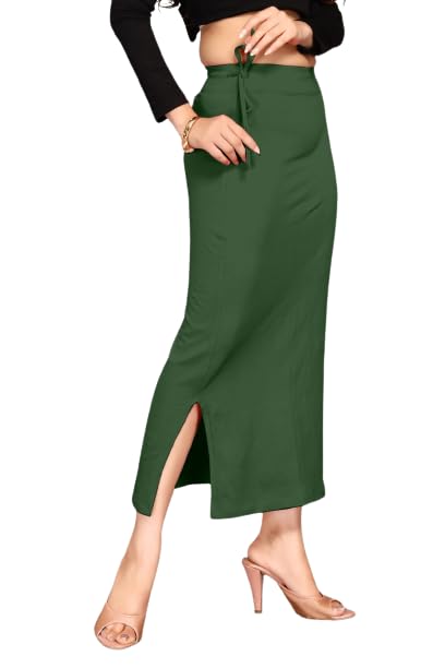 Image of ALYNE Blended Saree Shapewear Petticoat for Women, Women's Blended FullElastic with Drawstring Saree Shapewear, Skirts for Women,Shape Wear Dress for Saree