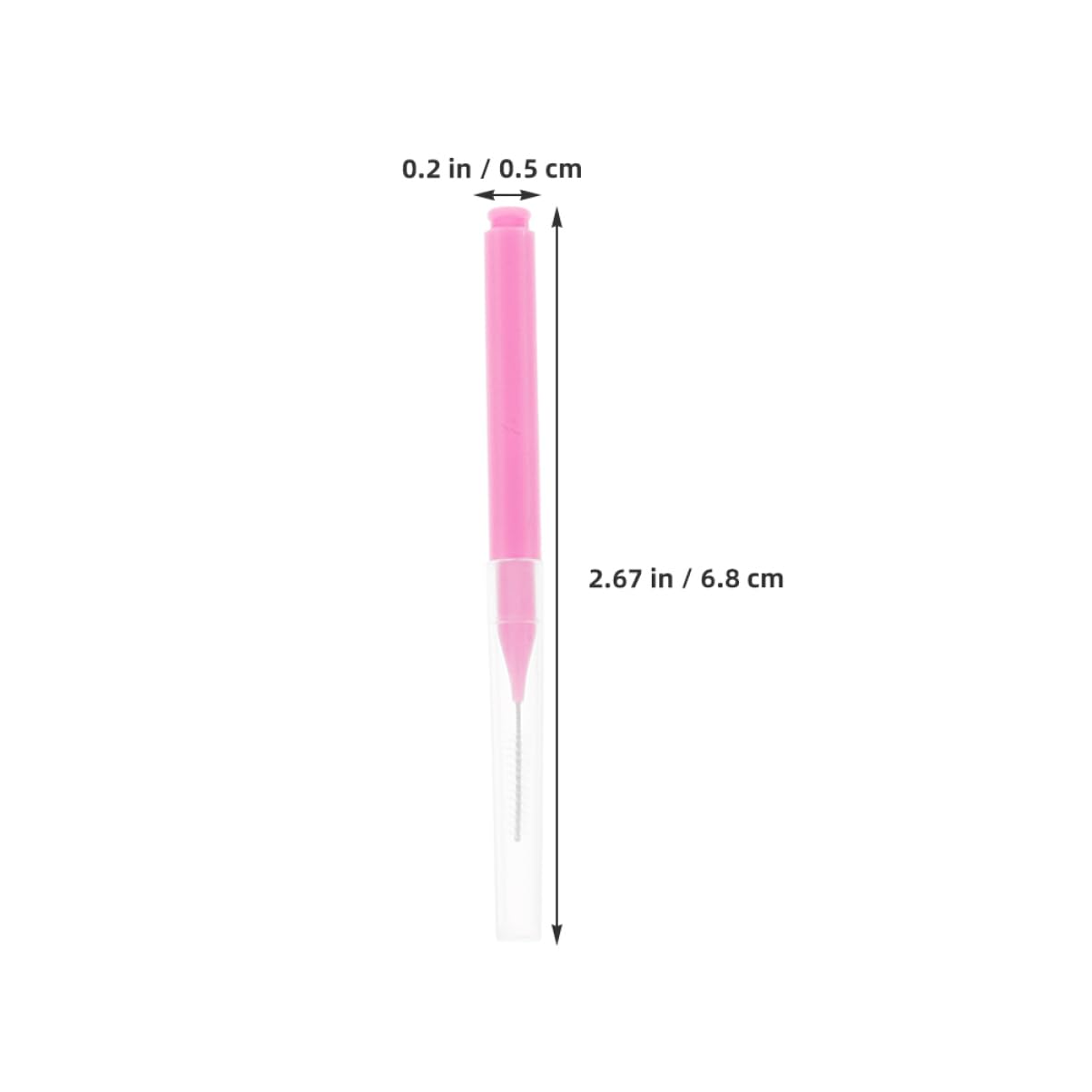 Cepillos Interdentales 200 Piezas Rosa Mango Ergonómico | Cerdas Suaves, Pp y Acero Inoxidable, Limpieza Interdental para Viajes y Oficina
