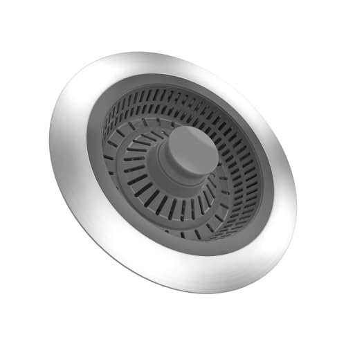Colador con tapón para fregadero 3 en 1 acero inoxidable