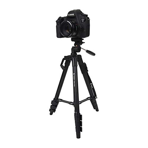 Fotopro X1 - Treppiede compatto DIGI-3400 4 sezioni rotula a 3 assi con adattatore per smartphone (SJ-85) e adattatore fotocamera d'azione (GA-1)