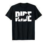 Reiten, Reiten, Liebhaber, Pferdesport, minimalistische Silhouette T-Shirt