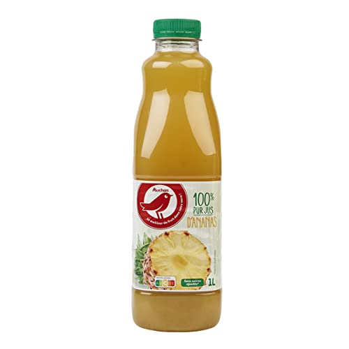 AUCHAN Pur jus d'ananas 1 L