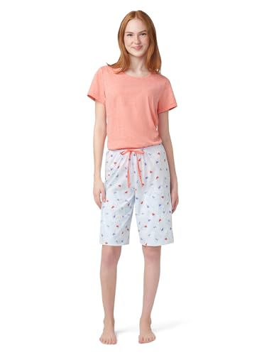 Image of HUE Women's Spring Pajama Separates Soft Whimsical Print Pjs with Flowers, Animals, Garden Themed Pjs, Cocktails