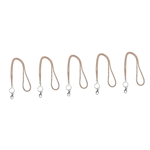 Lanière de badge pour femme NUOBESTY avec porte-clés, clip métal et support téléphone