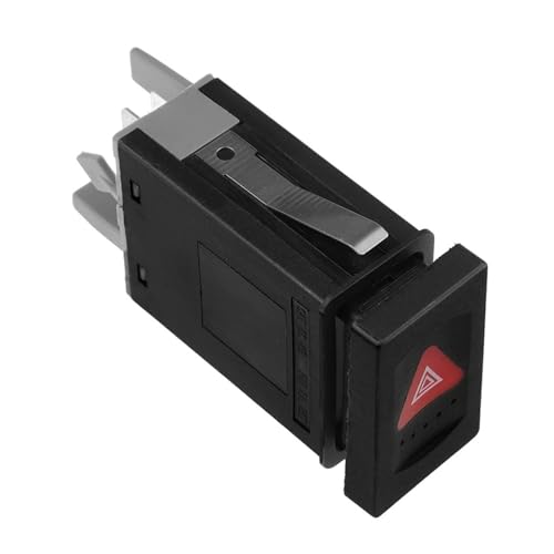 FRSWEQY 3B0953235D Indicador de Advertencia de Peligro de Emergencia Botón de Interruptor de luz de Coche 3B0953235B Apto for Volkswagen Apto for Passat B5 3B Variant