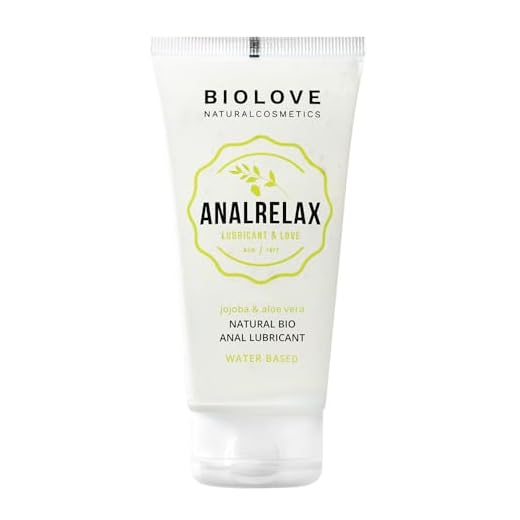 Biolove Anal Relax Gel Lubricante Anal a Base de Agua con jojoba, cannabis y aloe vera (100ml)