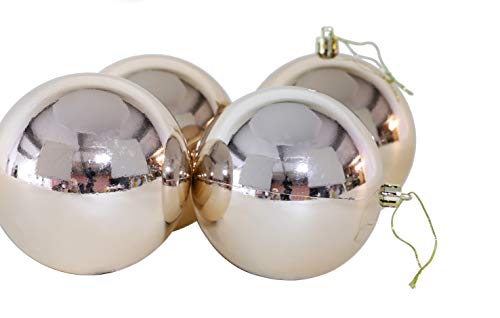 10 extra große Christbaumkugeln in 100 mm Farbe - Christbaumschmuck (Rosegold) – Ansicht 5