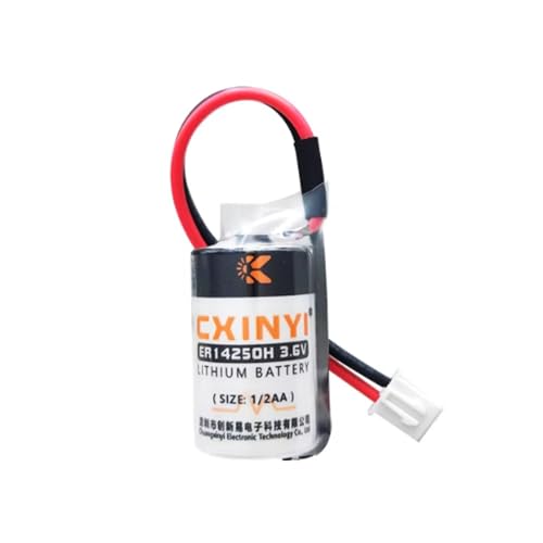 YICUAA�i1����jER14250H 3.6V 1/2AA 1200mAh PLC ��[�d���g���̂ă��`�E���d�r�A2.54�̔��v���O�t��