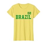 Drapeau du Brésil Brésil Pride Vêtements de Sport pour Les Amateurs de Maillots T-Shirt