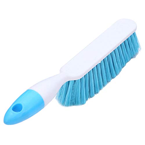 Namzi Cepillo de limpieza de cerdas suaves, cepillos de mano, para eliminar el polvo del pelo de la cama, limpiador para muebles de sofá de viaje familiar, color azul