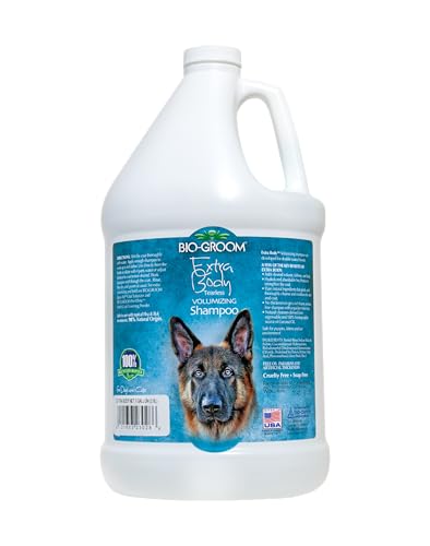 Bio-Groom Extra Body Texturizing Dog & Pet Shampoo - Cat & Dog Grooming Supplies, Gentle Clean, Conditions Skin & Coat, Tearless Puppy Shampoo, Cruelty Free, Made in USA, Tear Free Product - 1 Gallon