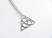 Silver Celtic Knot Triquetra Pendant Necklace // Alternative // Pagan // Charmed