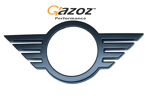 Image of Metal Front&Rear Matte Black Emblem Badge Cover for 18+ F55 F56 F57
