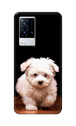 Image of PRINTFIDAA� Printed Hard Back Cover Case for Vivo IQOO 9 5G Back Cover (Puppy Dog) -2808