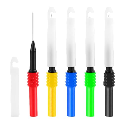 Pin De La Sonda - Sonda De Prueba Para Piercing De Alambre Multímetro Con Toma De 4 Mm, Kit De Sonda Trasera Automotriz, Alto Contenido De Sonda De Prueba Múltiple Resistente A La Tempe De Alto Tem