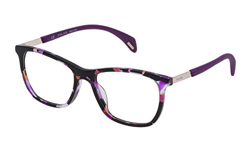 Lunettes VPL6305309BG Violet Police Monture Légère en Acétate