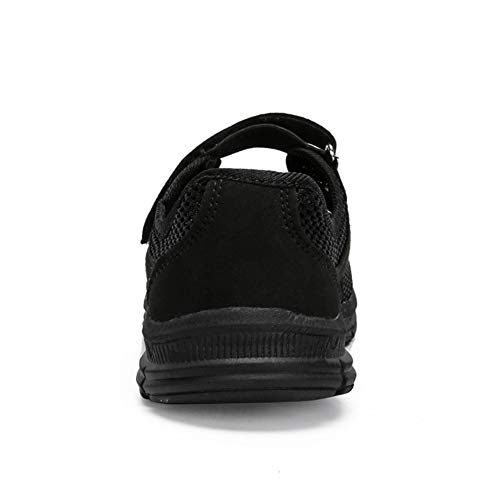 SAGUARO Women's Breathable Walking Shoes Ladies Fashion Mary Jane Sneakers Adjustable Working Nurse Shoes Lightweight Flats Roll I4