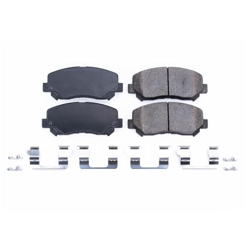Image of PowerStop Front Brake Pads for Chrysler 200 2015-17 | Dodge Dart 2013-16 - Z17 Ceramic Brake Pads with Installation Hardware, 17-1640