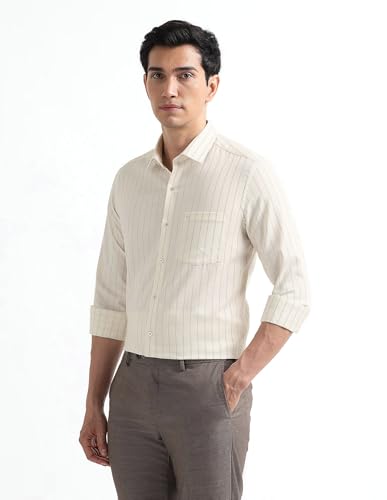 Image of Arrow Checked Slim Fit Mens Formal Shirt - Cotton, Breathable & Comfortable, Full Sleeves Shirts for Men