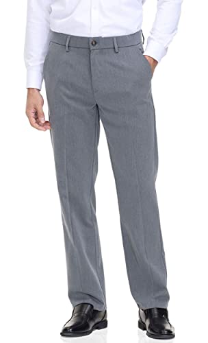Image of Soojun Men's Classic Fit Flex Waist Flat Front Dress Pant