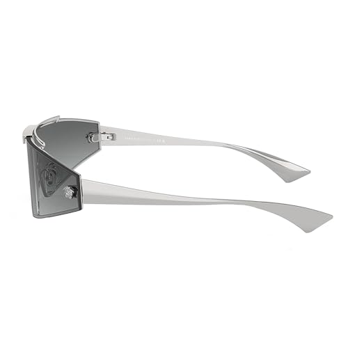 Versace VE 2265 100011 Silver Metal Shield Sunglasses Grey Gradient Lens3