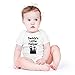 AW Fashions Daddy’s Little Helper Baby Bodysuit Funny Adorable Newborn Outfit Unisex Cute Infant Romper (12 Months, White)