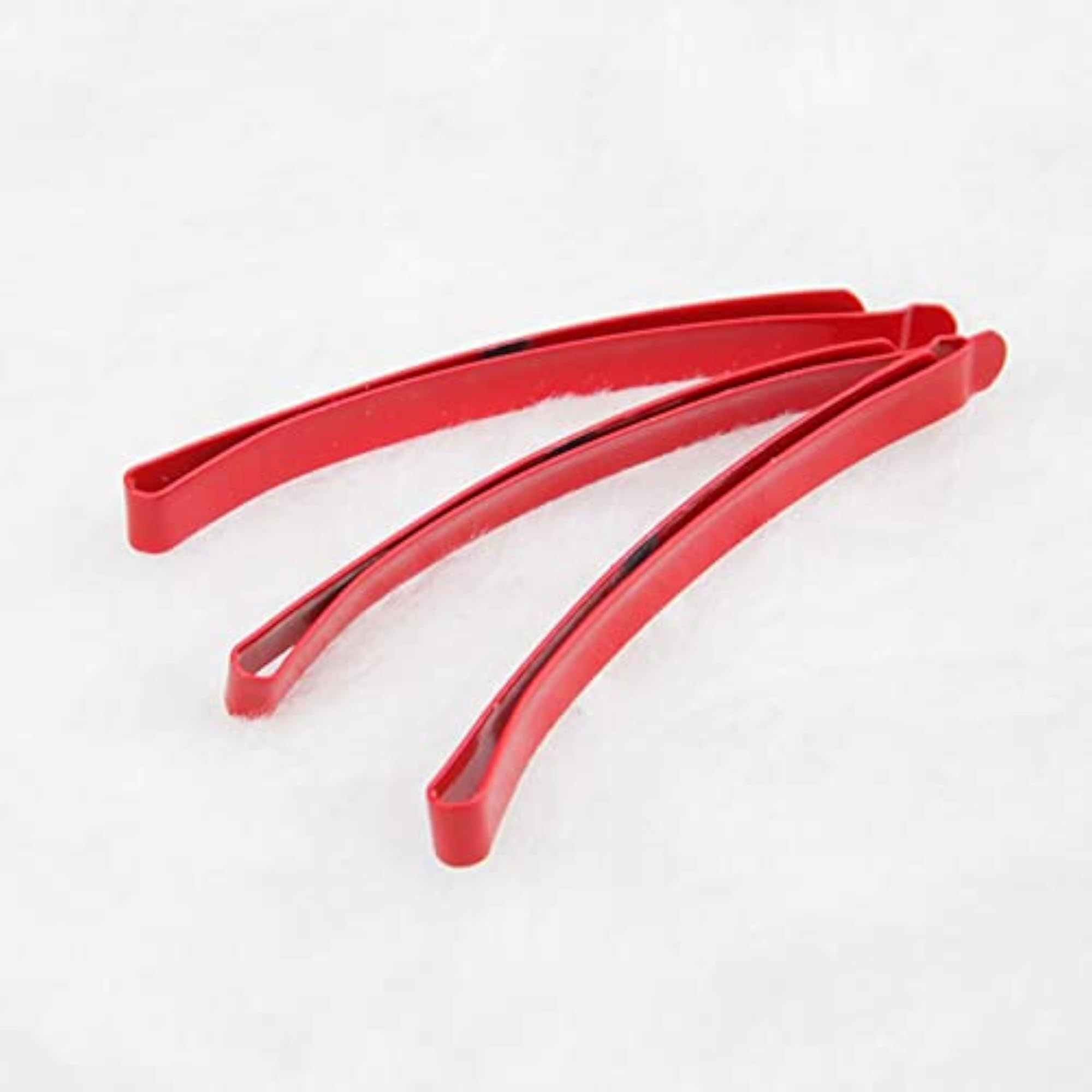 2x Anime Red Hairpins, Flat Style Hair Pins for Daily Accessories