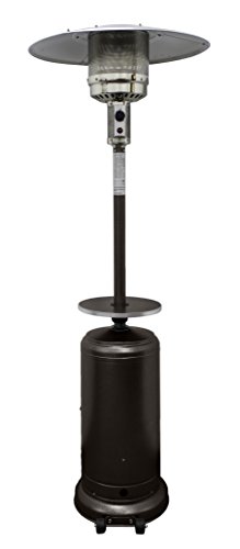Hiland 48K BTU Propane Gas Patio Heater with Adjustable Table