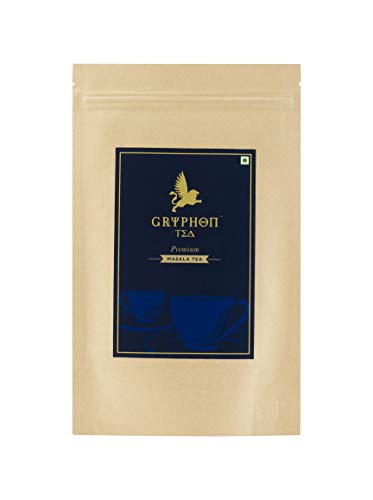 Gryphon’s Masala Tea with 20 Plus Herbs | Fat & Sugar Free | No Preservative Added | Loose Tea Leafs -250 gms