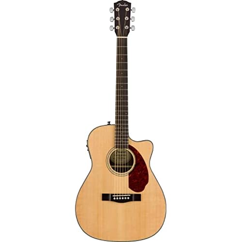 Fender CC-140SCE Concert Cutaway Acoustic Guitar, Natural, with Case