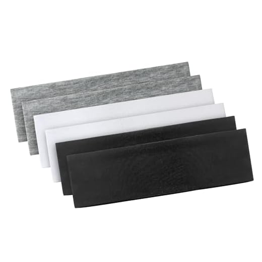 Blooms Haarband Damen Dünn Stirnband Sommer Baumwolle Haarbänder Unifarben Elastisch Headband Antirutsch Headbands Yoga Fitness Arbeit (Schwarz Weiß Grau)