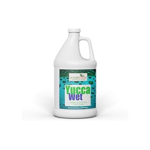 Wetting Agent - Surfactant Wetting Agent (1 Gallon Concentrate) - Liquid Yucca Extract for Plants, Lawns & Soil - All Natural Soil & Plant Thirst Quench - Liquid Aeration Soil Loosener Cover