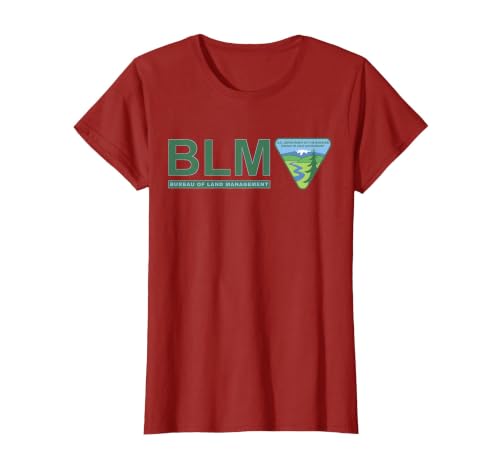 The Original BLM - Bureau of Land Management (Color) T-Shirt, Women, Cranberry Red, X-Large