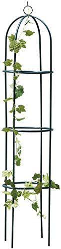 Garden Mile 1.9m Heavy Duty Metal Obelisk Plant Supports For Outdoor Plants Garden Trellis For Climbing Plants Weatherproof Steel Obelisks For Climbing Plants Tomato Support Pea Support Frame