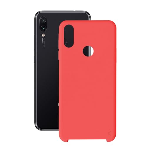KSIX smart your tech Case for Xiaomi Redmi 7, Semi-Rigid, Red