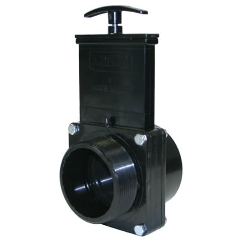 Válvula de compuerta Valterra 7305 ABS negro 3 cm MPT x Slip Cover