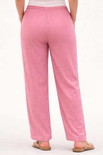 Image of Women Drawstring Waist Pants Casual Fit |Solid Pattern | Bottom Wear