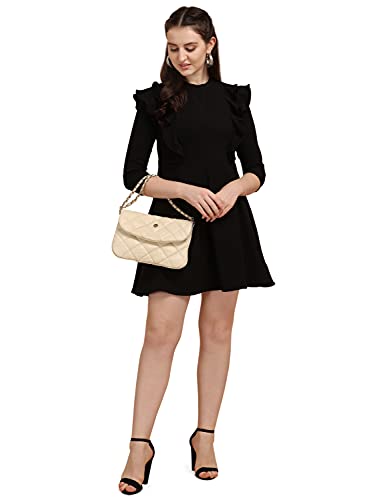 Image of OOMPH! Women's Western & Fusion wear Lycra A-Line Knee-Long Dress md349