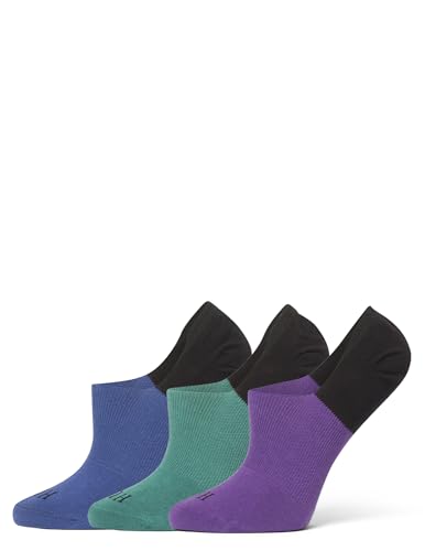 Image of HUE womens Cotton Arch Hug Liner Sock 3 Pair Pack