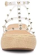 Jessica Simpson Women's Pascha Platform Sandal Wedge, Clear, 9 | Image 1
