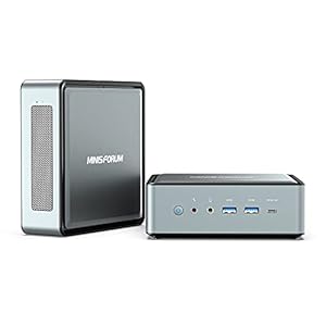 MINIS FORUM HM80 Mini PC AMD Ryzen 7 4800U 8 Cores up to 4.2 GHz| 16 GB RAM 512 GB PCIe SSD | Radeon Graphics | Windows 10 | Dual WiFi 6 Bluetooth | 4K HDMI 2.0/DisplayPort | 2X RJ45 |4X USB 3.0