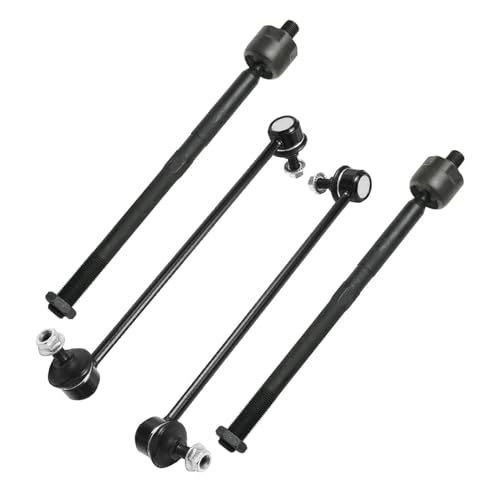 Image of Detroit Axle - 10pc Front End Kit for 08-13 Volvo C30, 06-13 C70, 06-11 V50 S40, 2 Lower Control Arms w /Ball Joint 2 Boots 4 Tie Rods 2 Sway Bars 2006 2007 2008 2009 2010 2011 2012 2013 Replacement