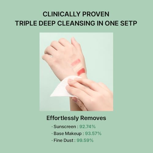 needly mild cleansing pad makeup remover for sensitive skin triple deep cleansing barrier care with only two surfactants amp panthenol extra-large soft vegan pad korean skincare