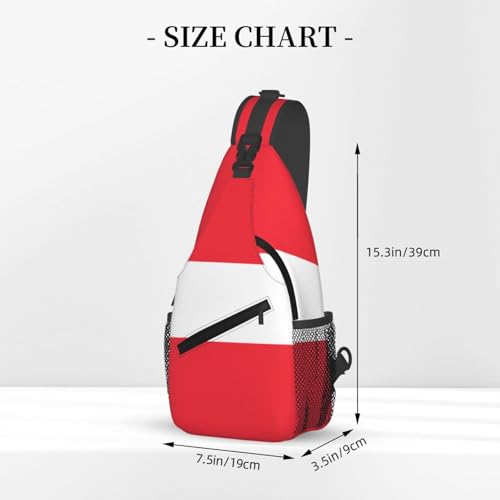 Mochila unisex pequeña de alta capacidad con diseño bandera Austria miniatura 3