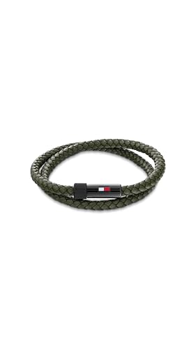 Tommy Hilfiger Jewelry Lederarmband für Herren verfügt über einen Magnetverschluss
