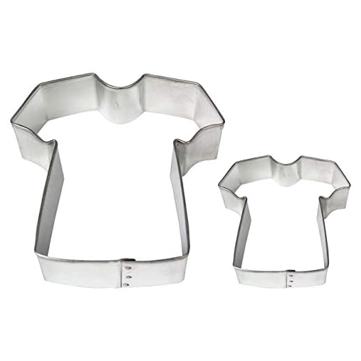 PME Cortadores para Pasteles y Galletas en Forma de Camiseta, Tamaños Grande y Pequeño, Juego de 2