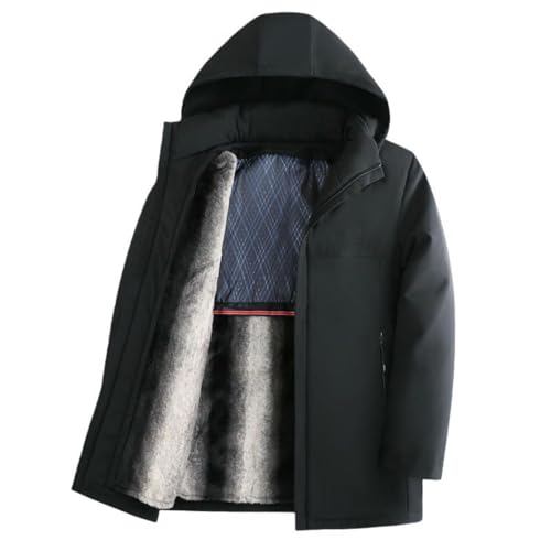 Doudoune d'hiver pour homme à capuche épaisse isolante de travail
