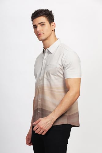 Image of BULLMER Trendy Regular Fit Printed Causal Shirt for Men - Pack of 1