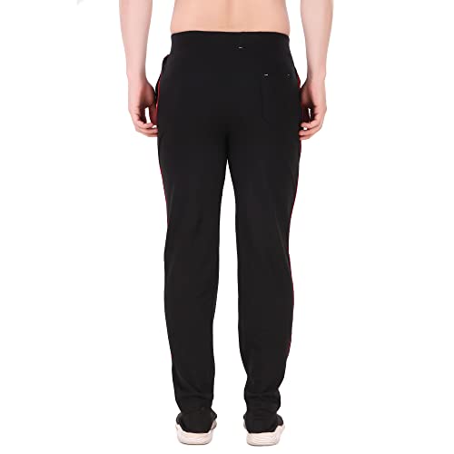 Image of Mens Regular Fit Trackpants with Zipper Pockets (101)